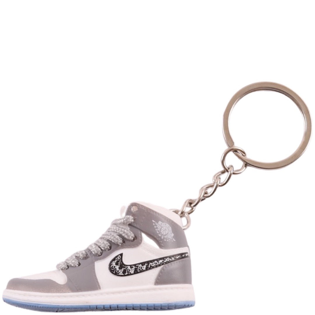 LKJ 1 Monogram High Top Trainer Key Chain With Mini Shoe Box