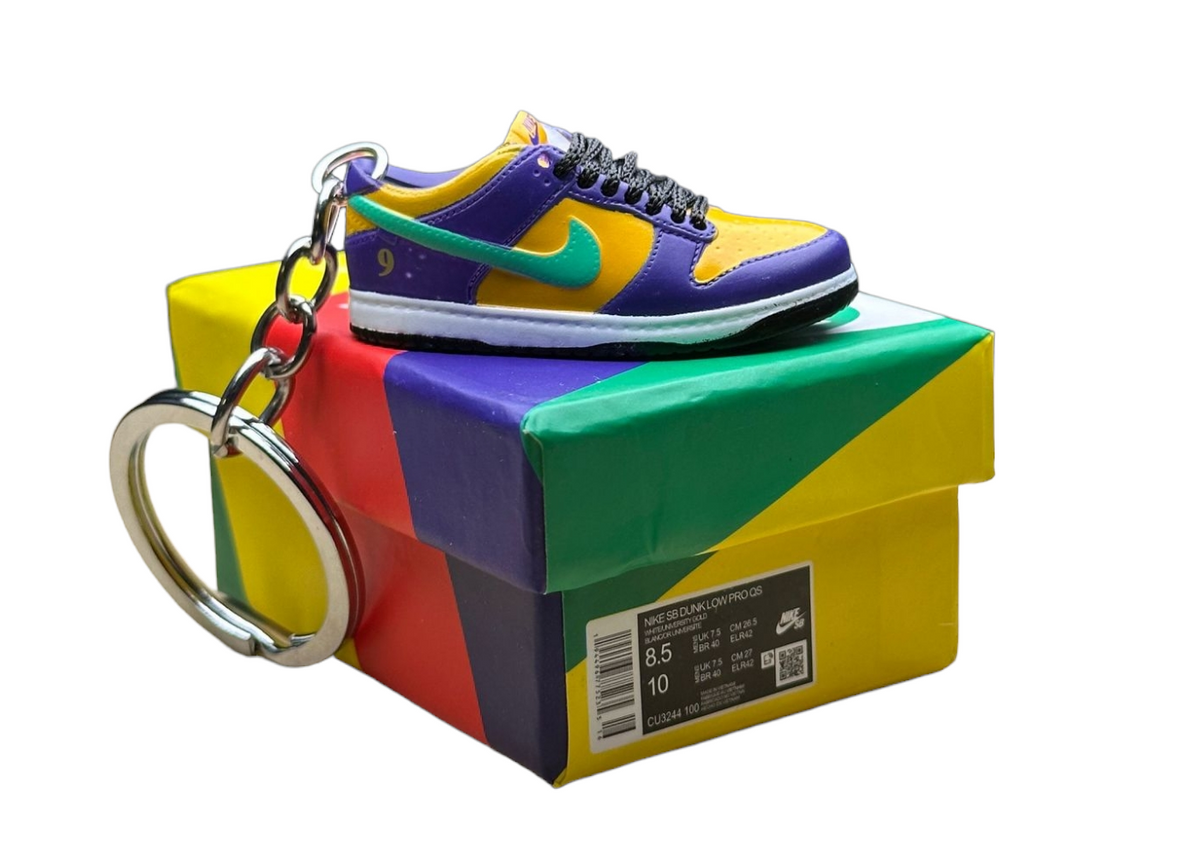 LK Low Dunks Trainer Keychain With Mini Shoe Box