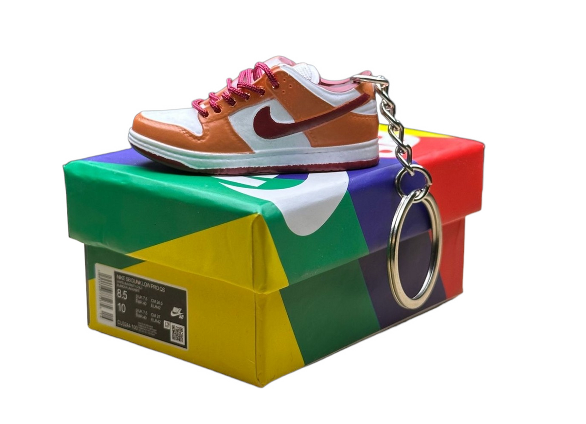 LK Low Dunks Trainer Keychain With Mini Shoe Box