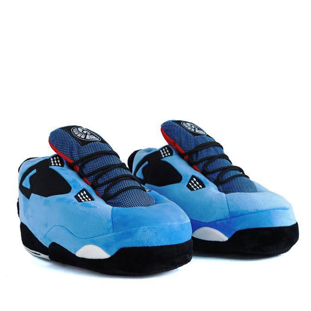 LKJ 4 Blue Retro Hi Top Trainer Sneaker Slippers