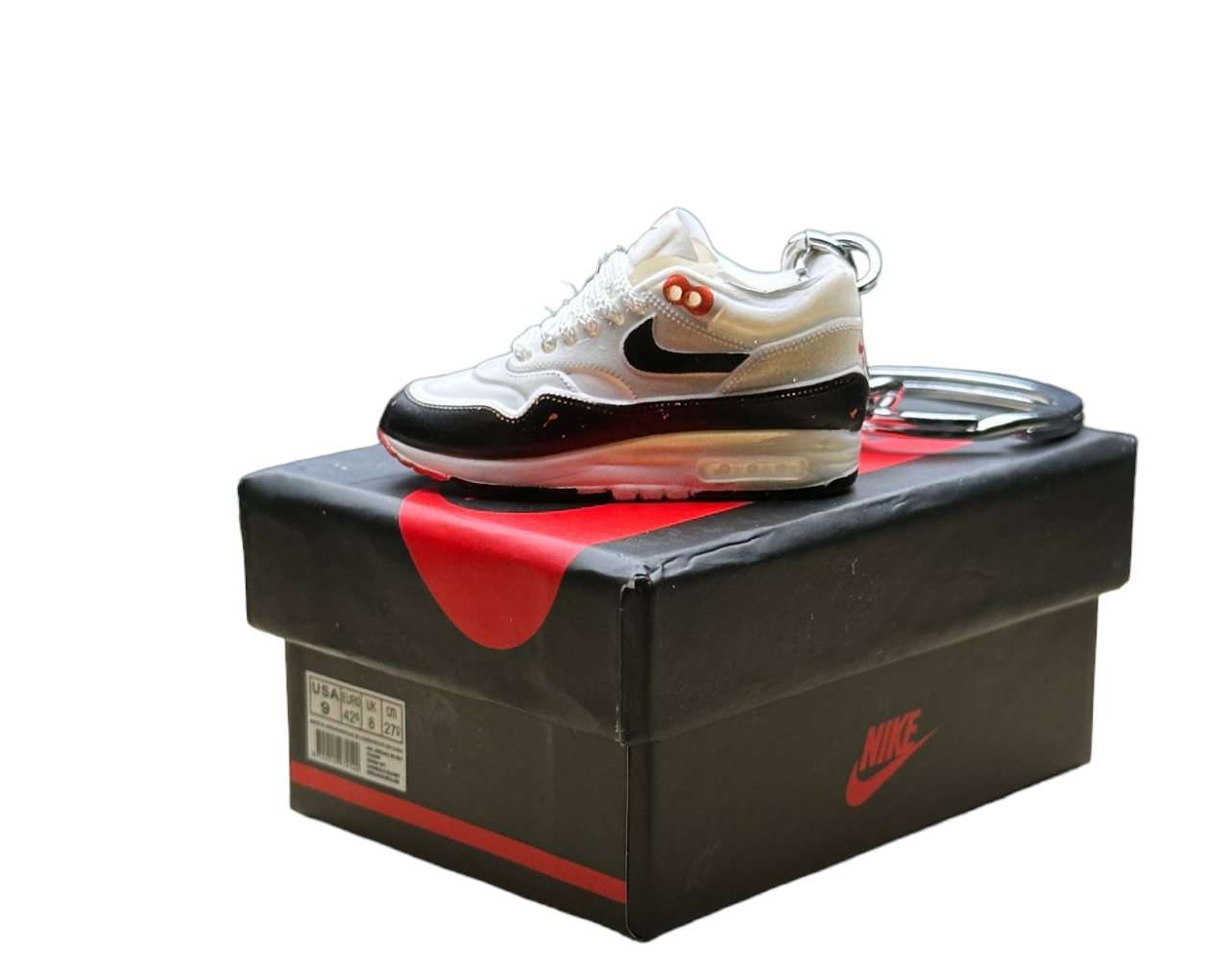 LKMAX 4 90 OG Trainer Keychain With Mini Shoe Box