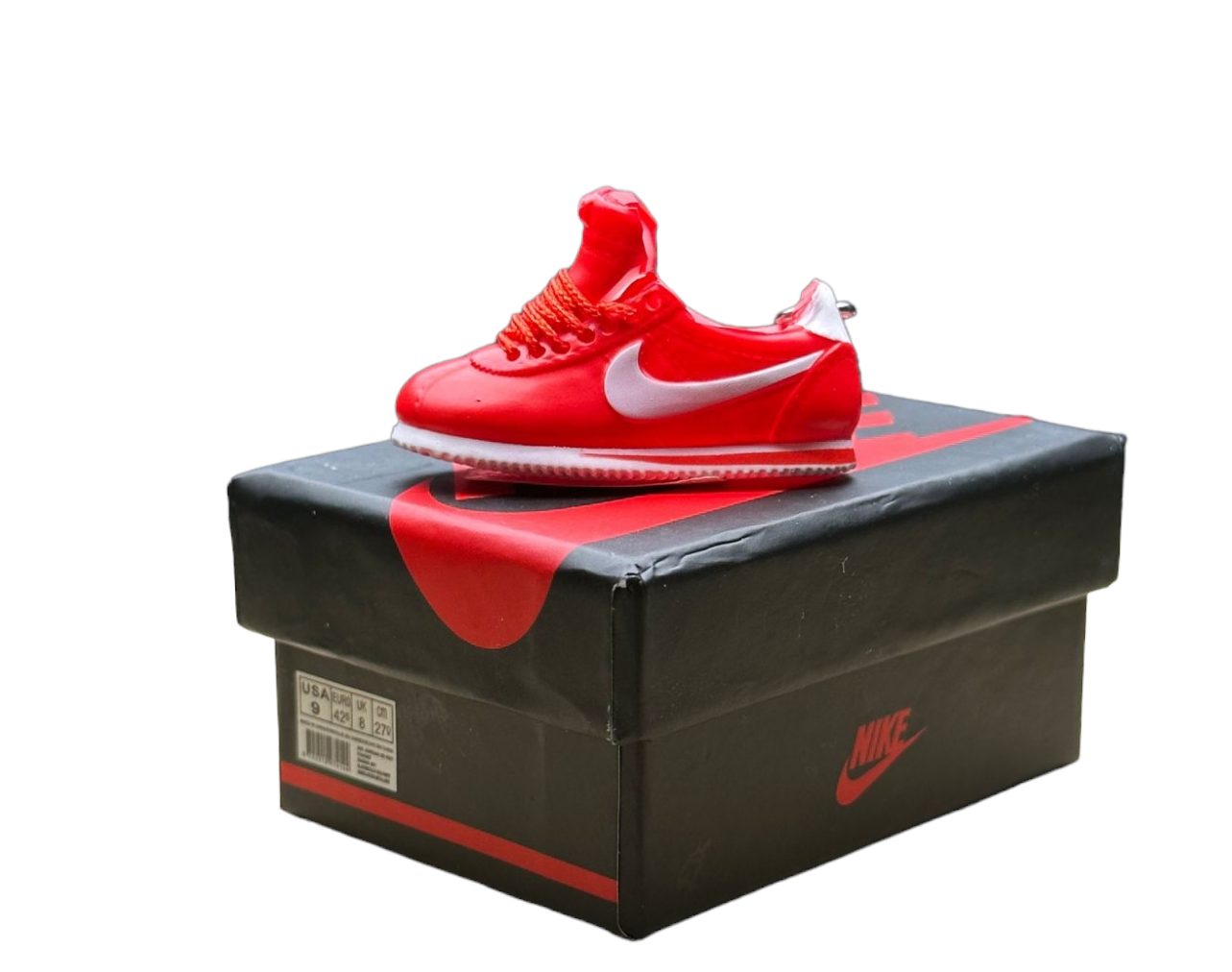 Cortez OG Trainer Keychain With Mini Shoe Box
