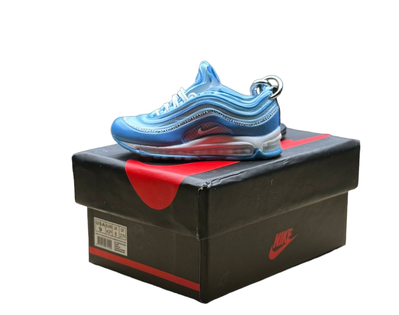 LKMAX 4 97 OG Trainer Keychain With Mini Shoe Box
