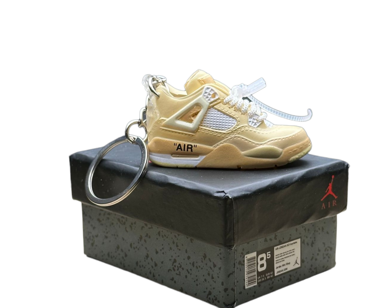 LKJ 4 Trainer Keychain With Mini Shoe Box