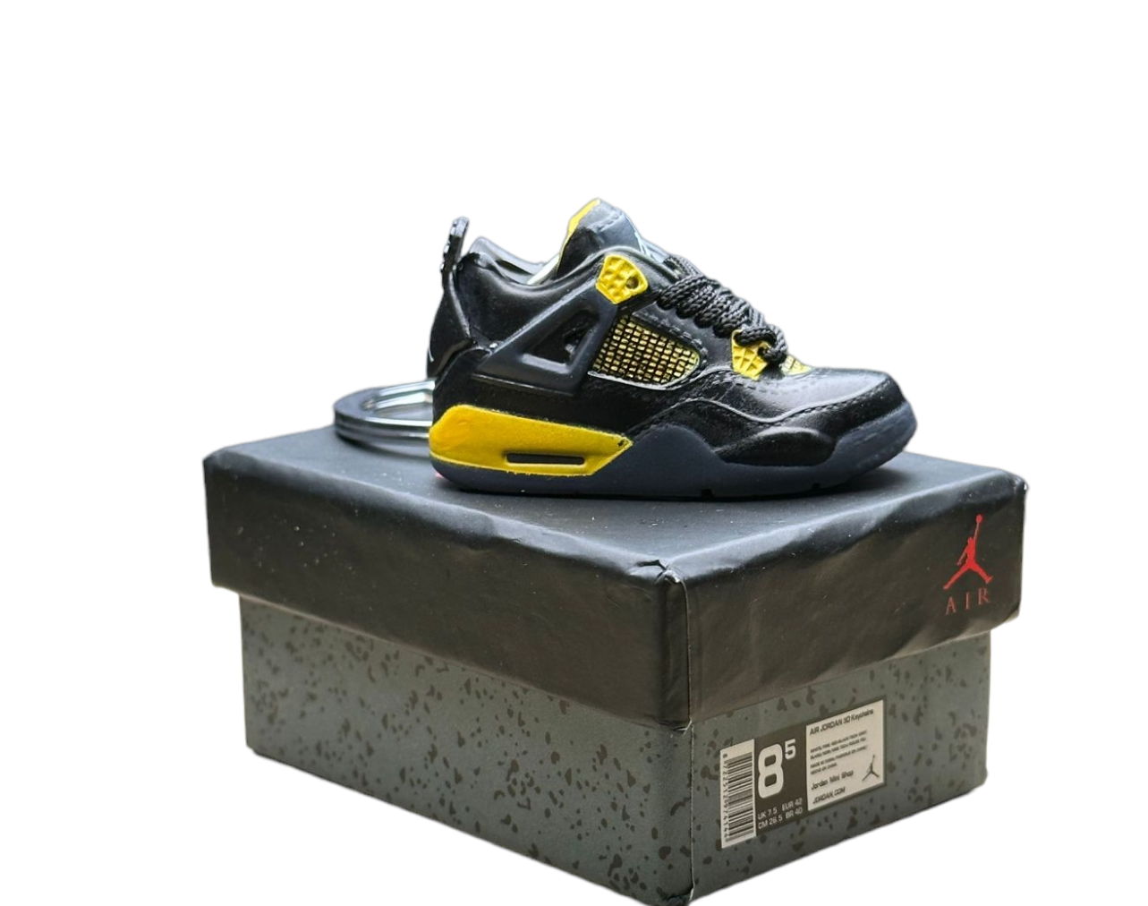 LKJ 4 Trainer Keychain With Mini Shoe Box