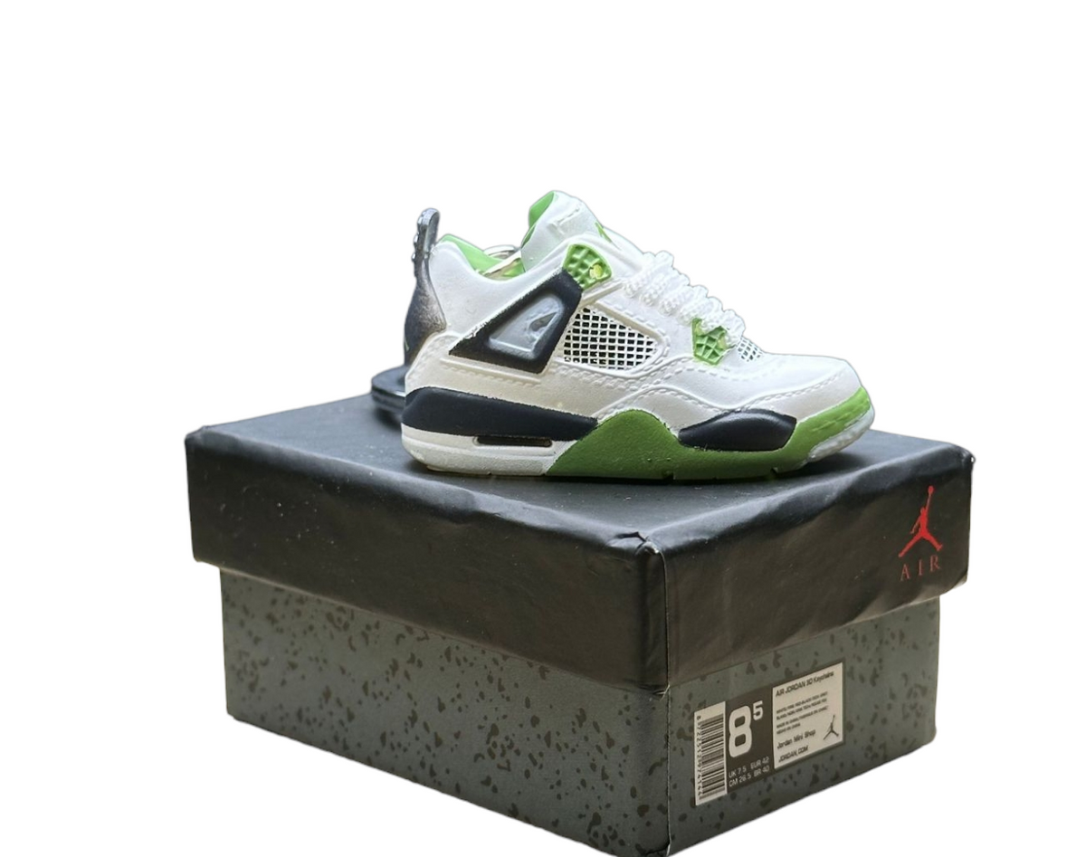 LKJ 4 Trainer Keychain With Mini Shoe Box