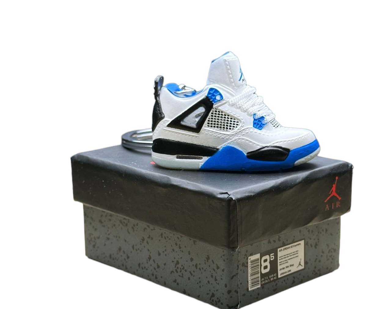 LKJ 4 Trainer Keychain With Mini Shoe Box