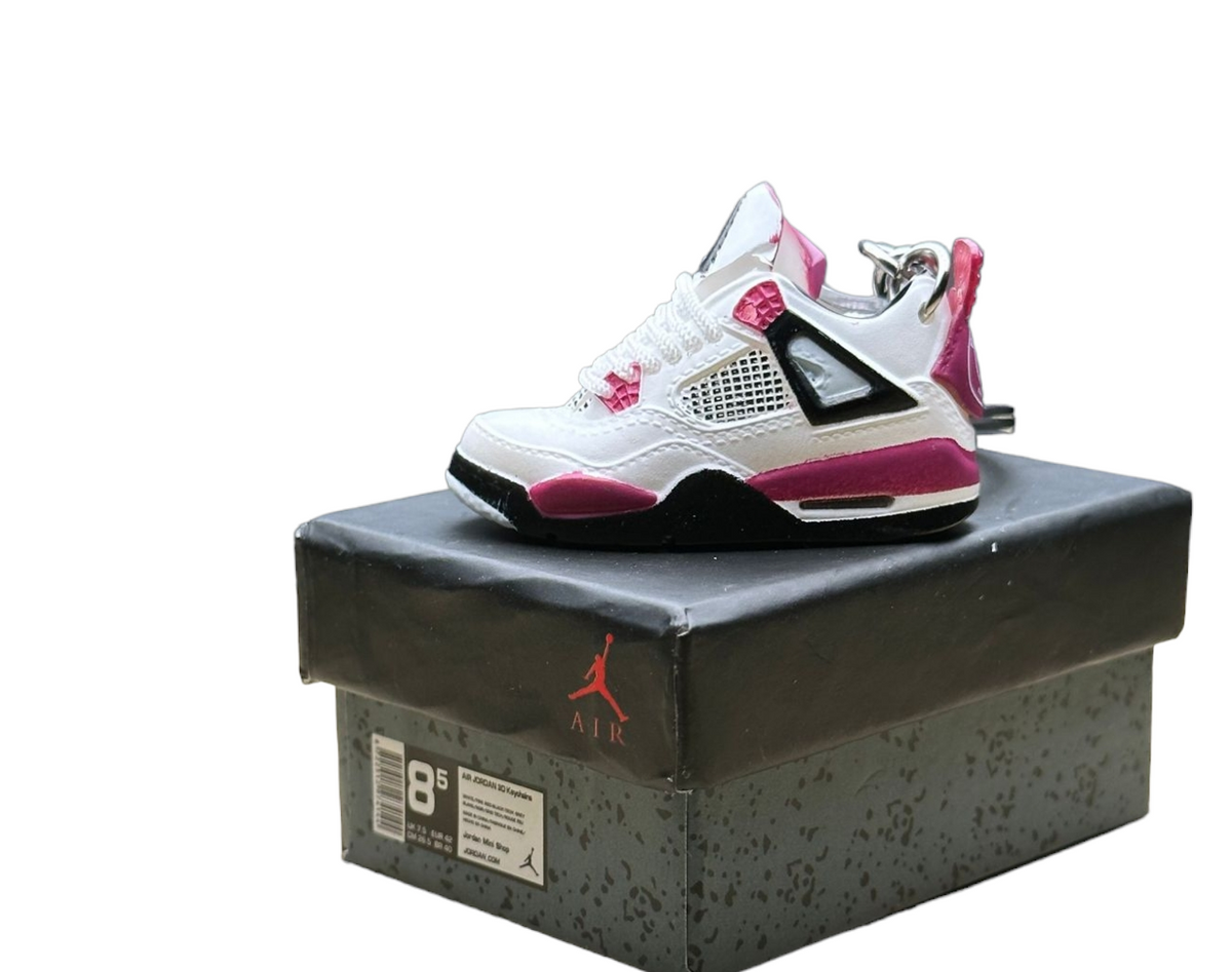 LKJ 4 Trainer Keychain With Mini Shoe Box