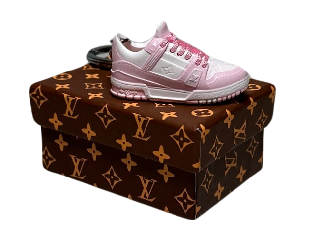 LKV Sneaker Trainer Keychain With Mini Shoe Box