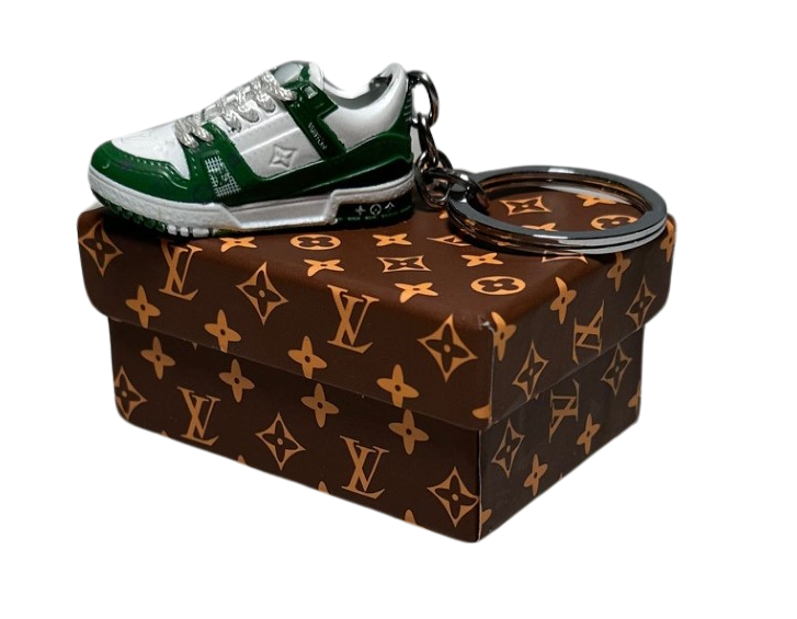 LKV Sneaker Trainer Keychain With Mini Shoe Box
