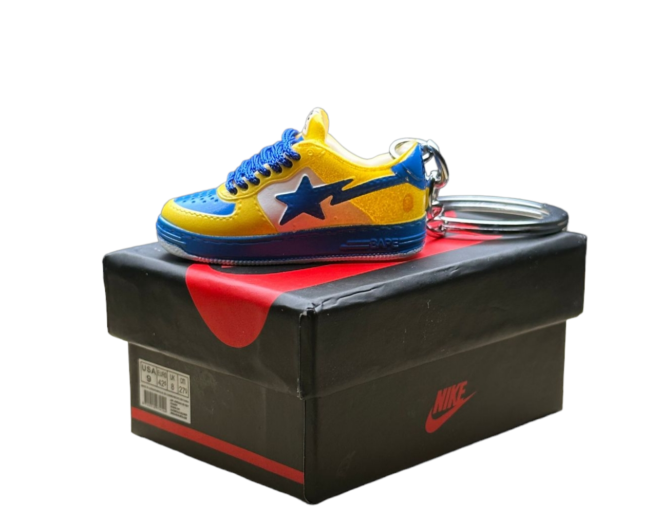 LKBAPE Trainer Keychain With Mini Shoe Box