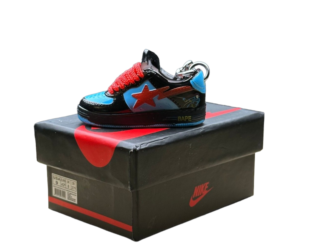 LKBAPE Trainer Keychain With Mini Shoe Box