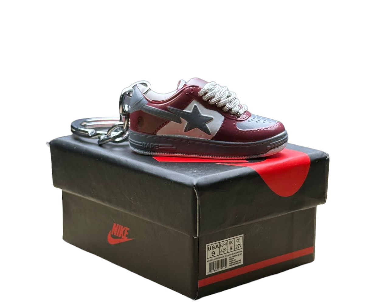 LKBAPE Trainer Keychain With Mini Shoe Box