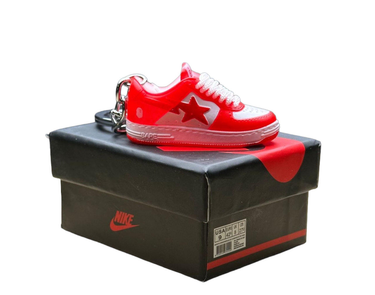 LKBAPE Trainer Keychain With Mini Shoe Box