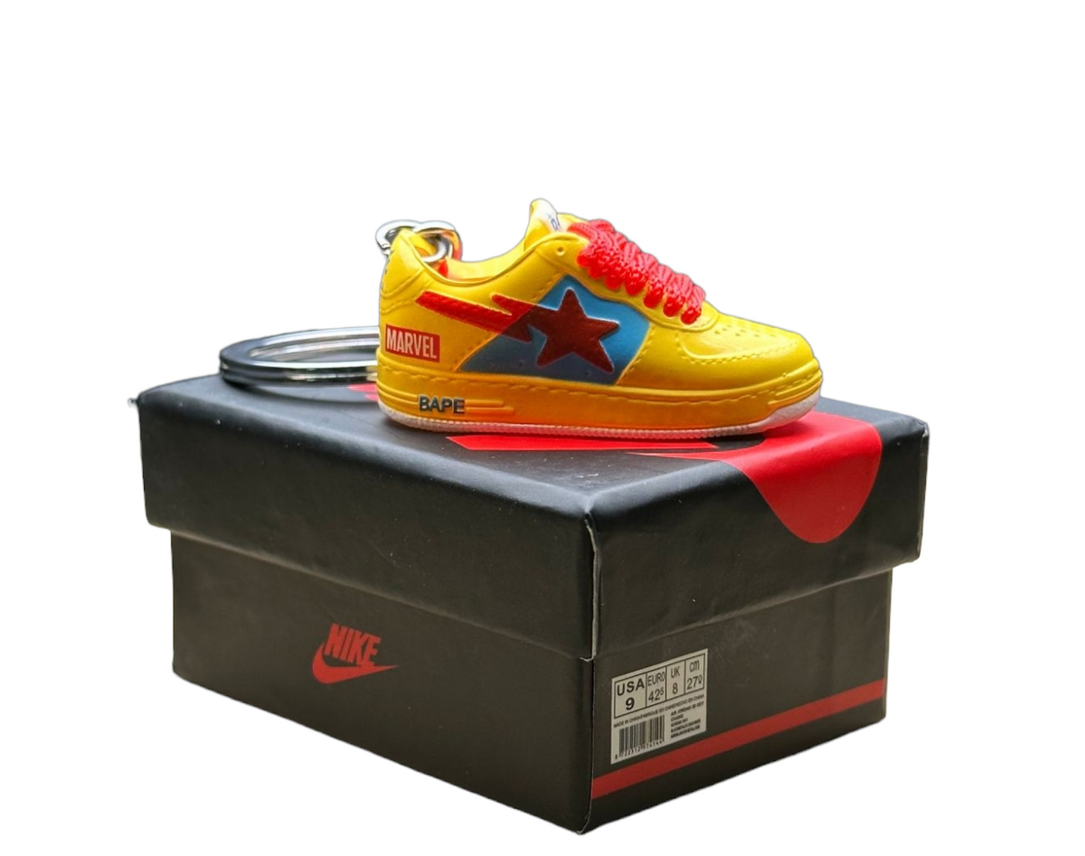 LKBAPE Marvel Trainer Keychain With Mini Shoe Box