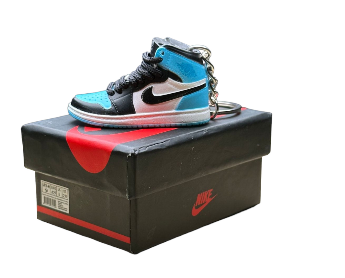 LKJ 1 High Top Trainer Keychain With Mini Shoe Box