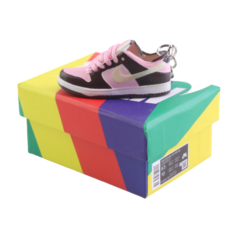 LK Low STUSSY Dunks Trainer Keychain With Mini Shoe Box