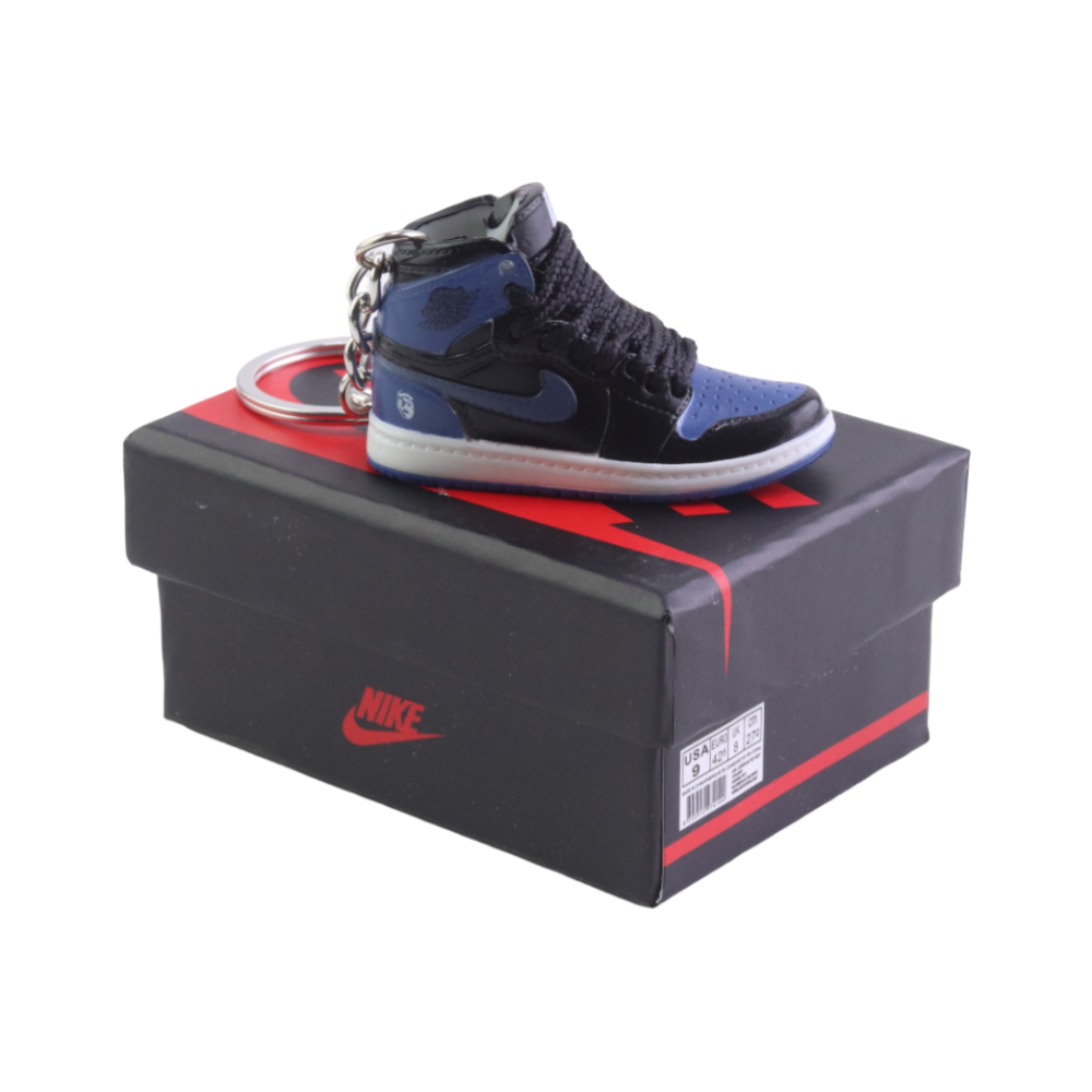 LKJ 1 High Top Trainer Keychain With Mini Shoe Box