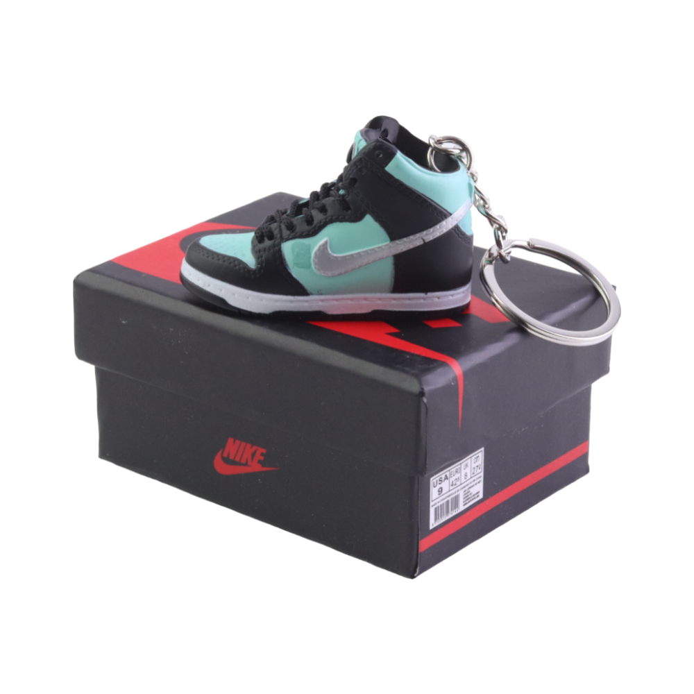 LKJ 1 High Top Trainer Keychain With Mini Shoe Box
