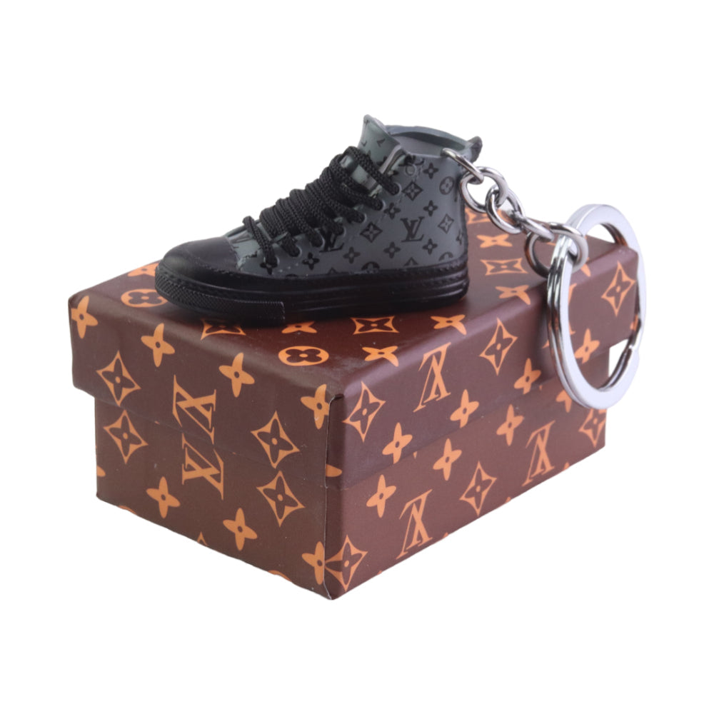 LKV Hi Top Trainer Keychain With Mini Shoe Box