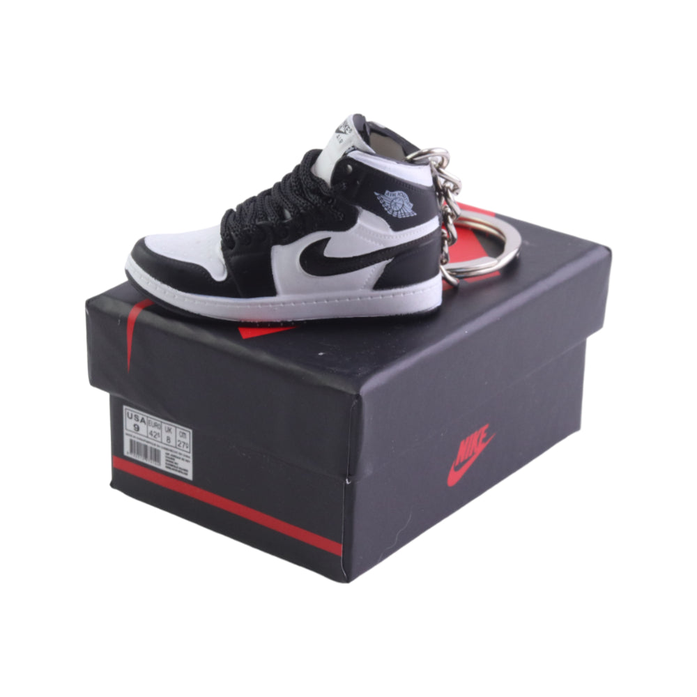 LKJ 1 High Top Trainer Keychain With Mini Shoe Box