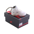 LKJ 5 High Top Trainer Keychain With Mini Shoe Box