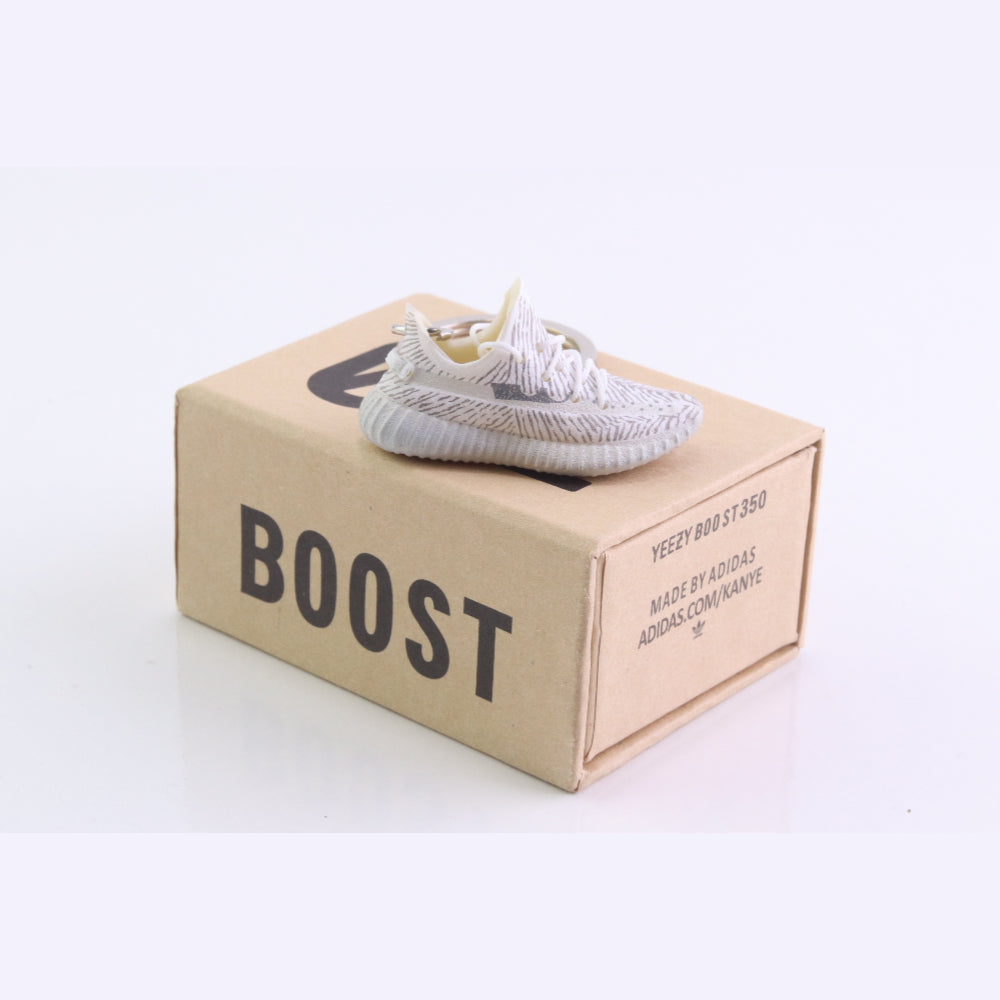 LKZY 350 Boost Trainer Keychain With Mini Shoe Box