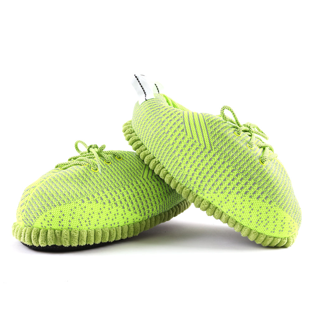 LKZY Boost 350 V2 Reflective Luminous Green Trainer Sneaker Slippers