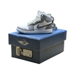 LKJ 1 Monogram High Top Trainer Key Chain With Mini Shoe Box
