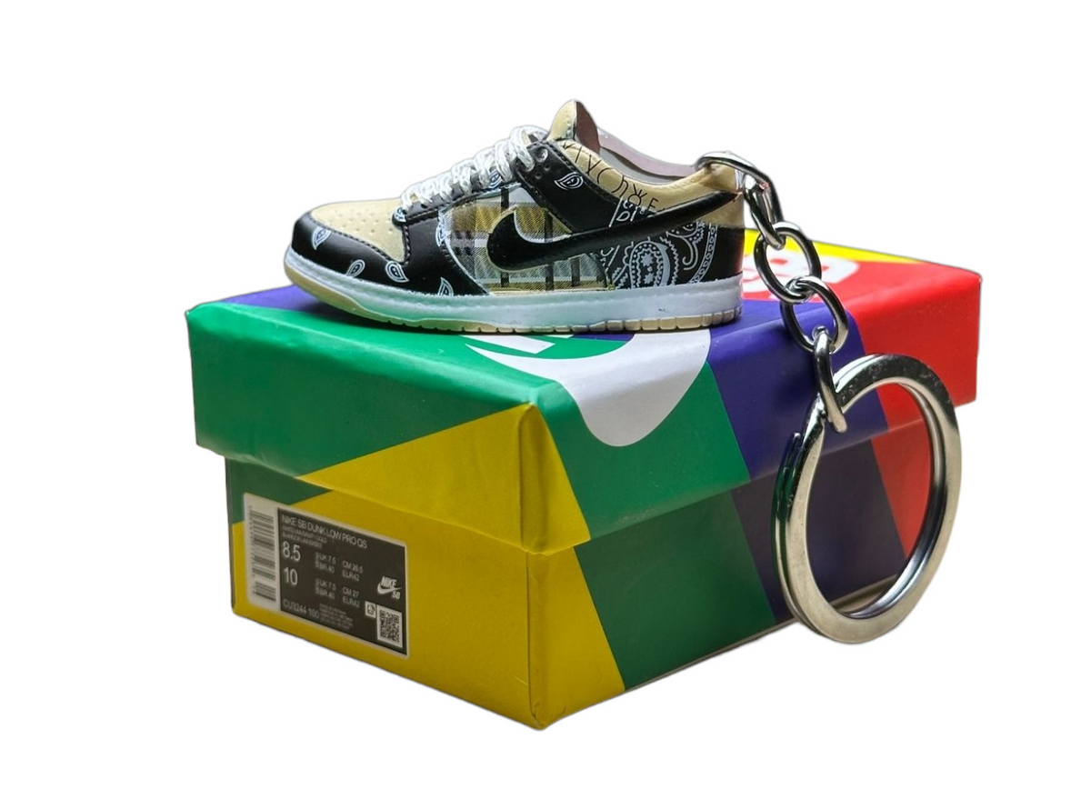 Travis.S x LK Low Dunks Trainer Keychain With Mini Shoe Box
