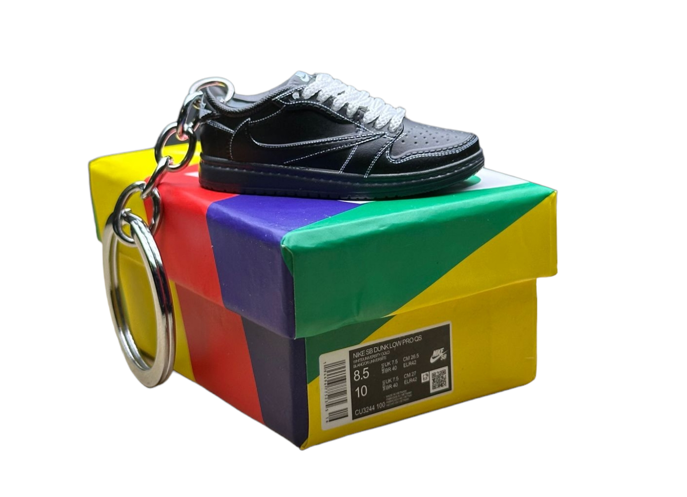 Travis.S x LK Low Dunks Trainer Keychain With Mini Shoe Box