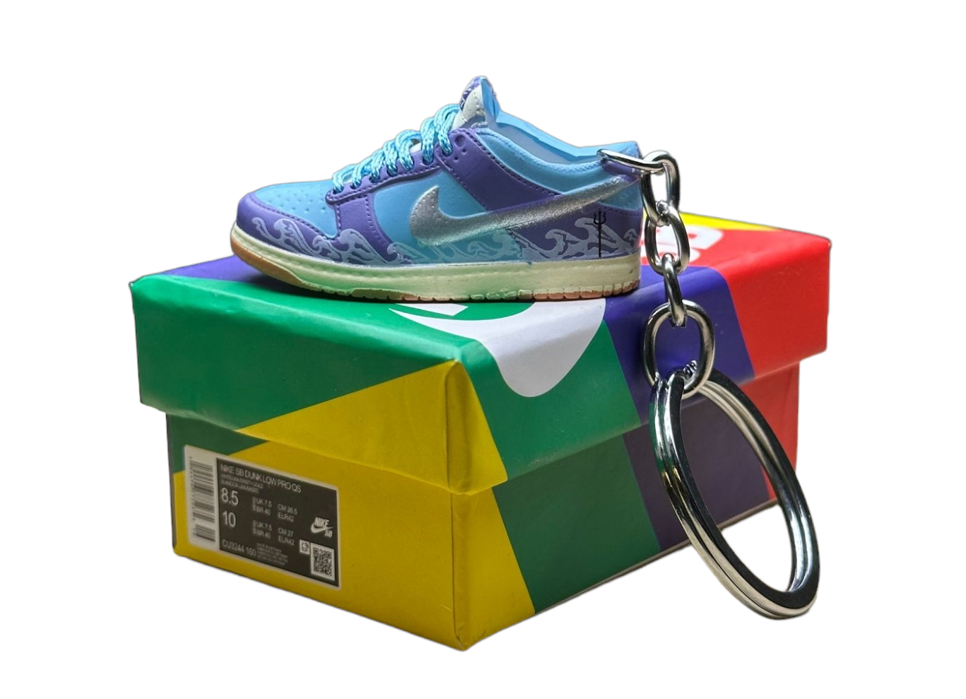 LK Low Dunks Trainer Keychain With Mini Shoe Box