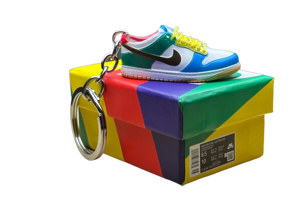 LK Low Dunks Trainer Keychain With Mini Shoe Box