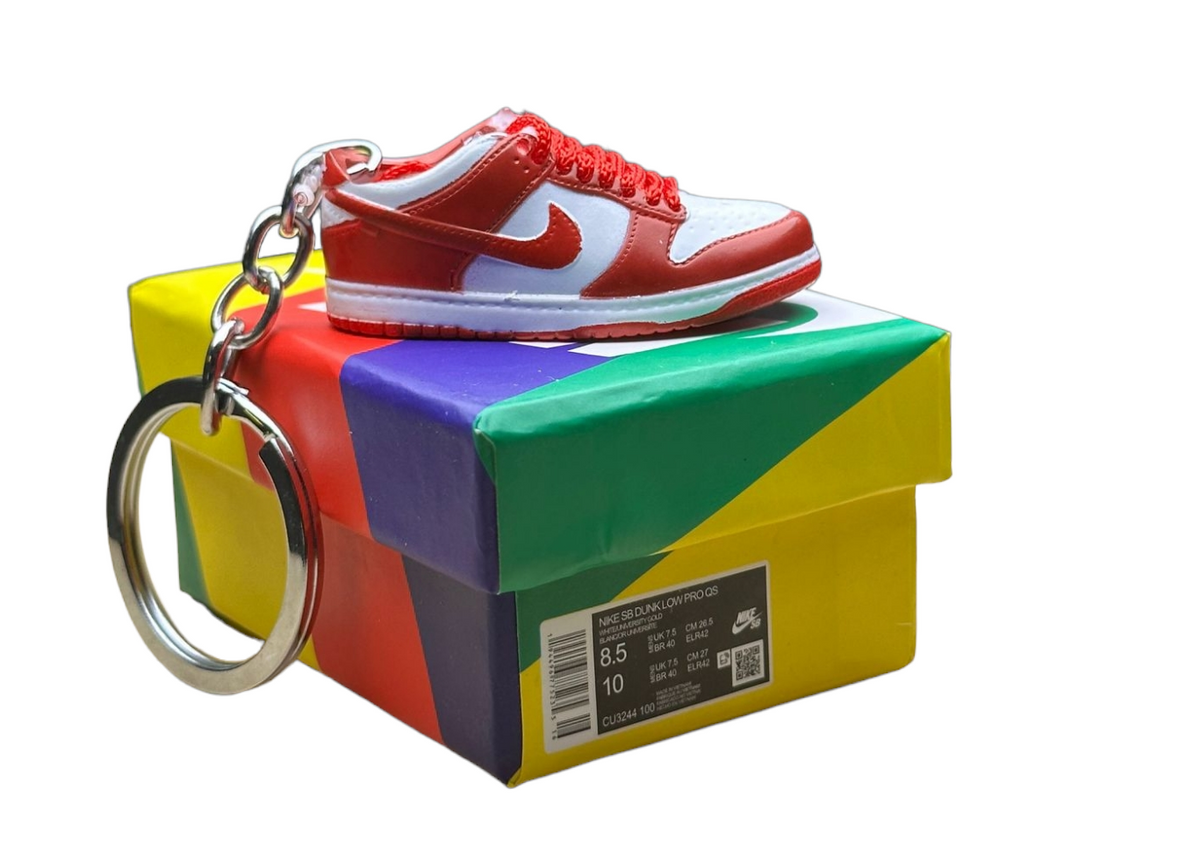 LK Low Dunks Trainer Keychain With Mini Shoe Box