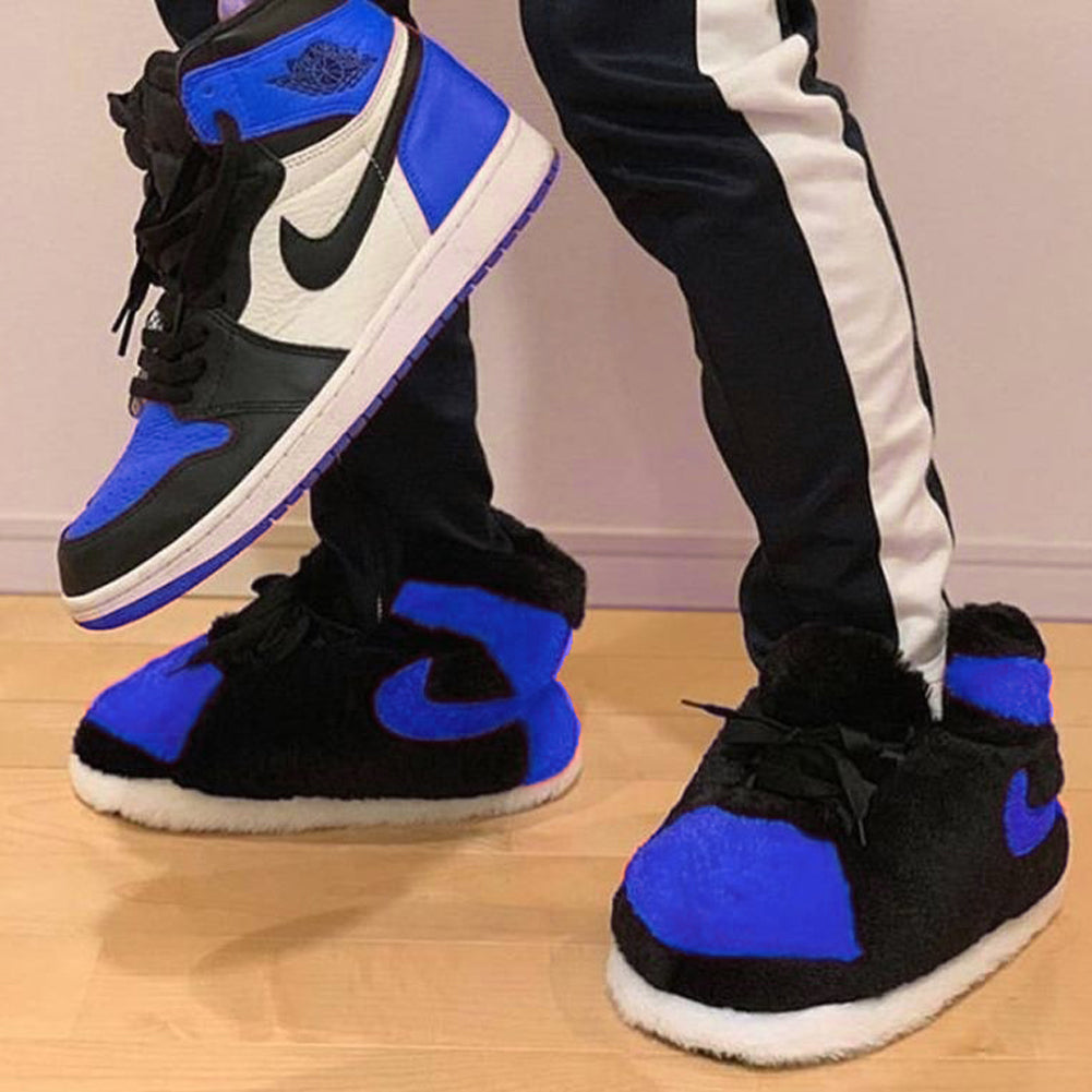 LKJ 1 Retro Royal Blue Hi Top Trainer Sneaker Slippers