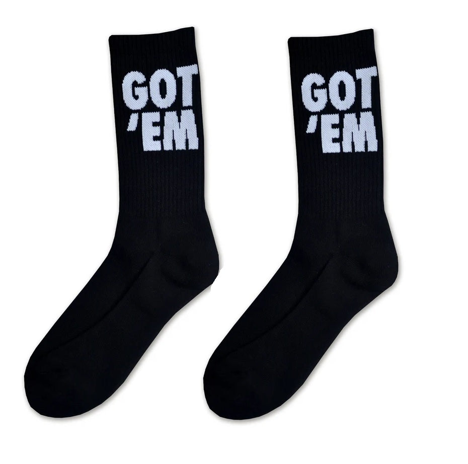 Got Em Black Unisex Socks