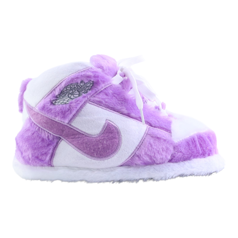 KIDS Purple Mist Retro Hi Top Trainer Slippers