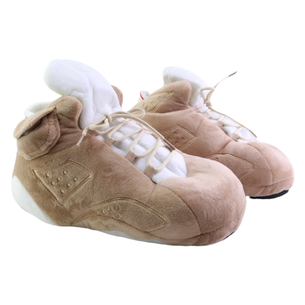 LKJ 6 TSKhaki Retro Hi Top Trainer Sneaker Slippers