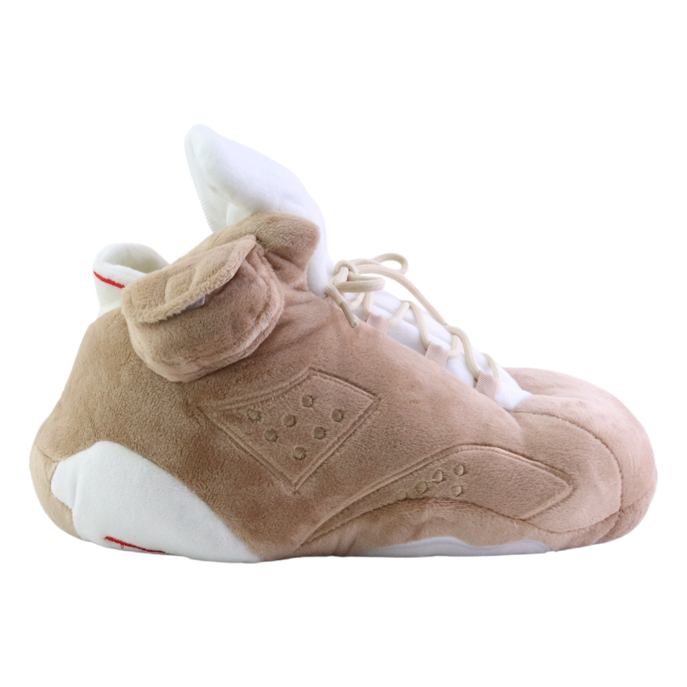 LKJ 6 TSKhaki Retro Hi Top Trainer Sneaker Slippers