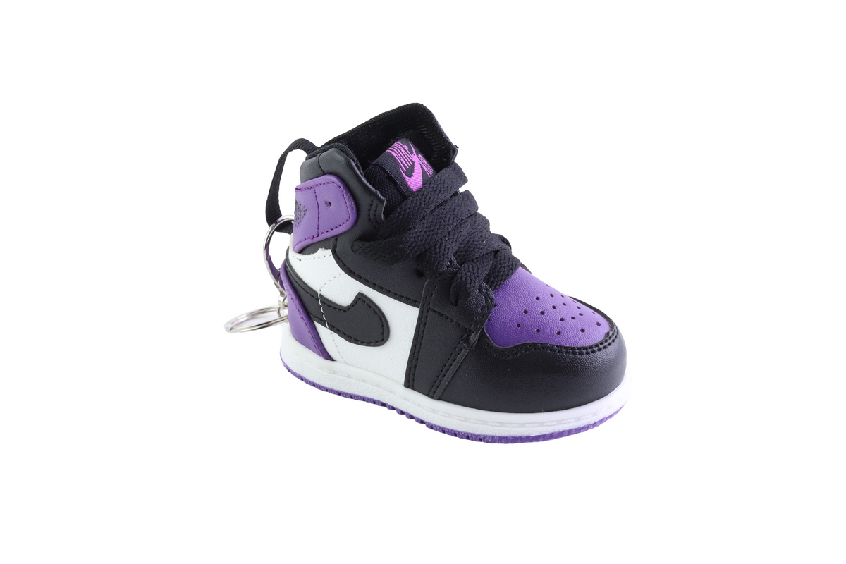 LKJ 1 Purple/Black Bag Charm With Box