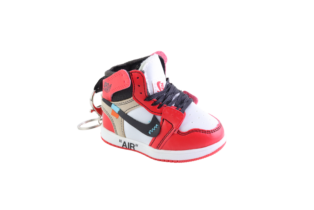 LKJ 1 Off White Red Bag Charm With Box