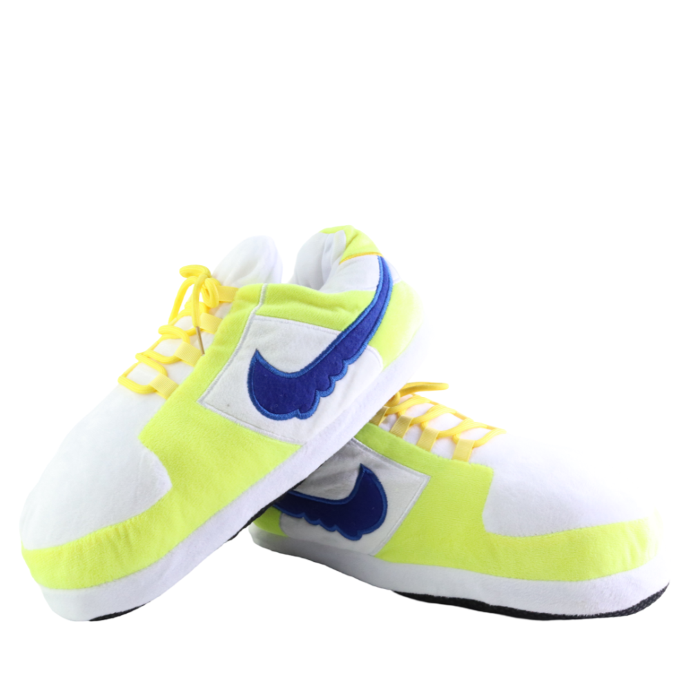 Yellow LK Dunks Retro Low Top Unisex Trainer Sneaker Slippers