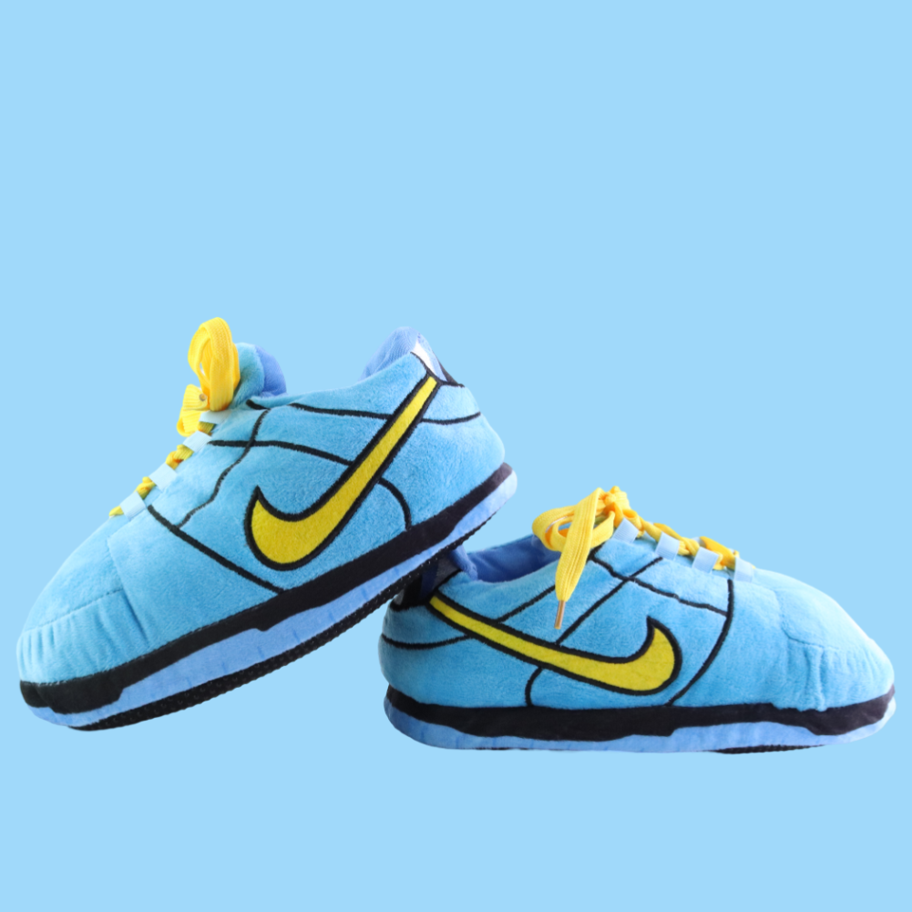 KIDS Power Puff Blue Dunks Retro Low Top Unisex Trainer Sneaker Slippers