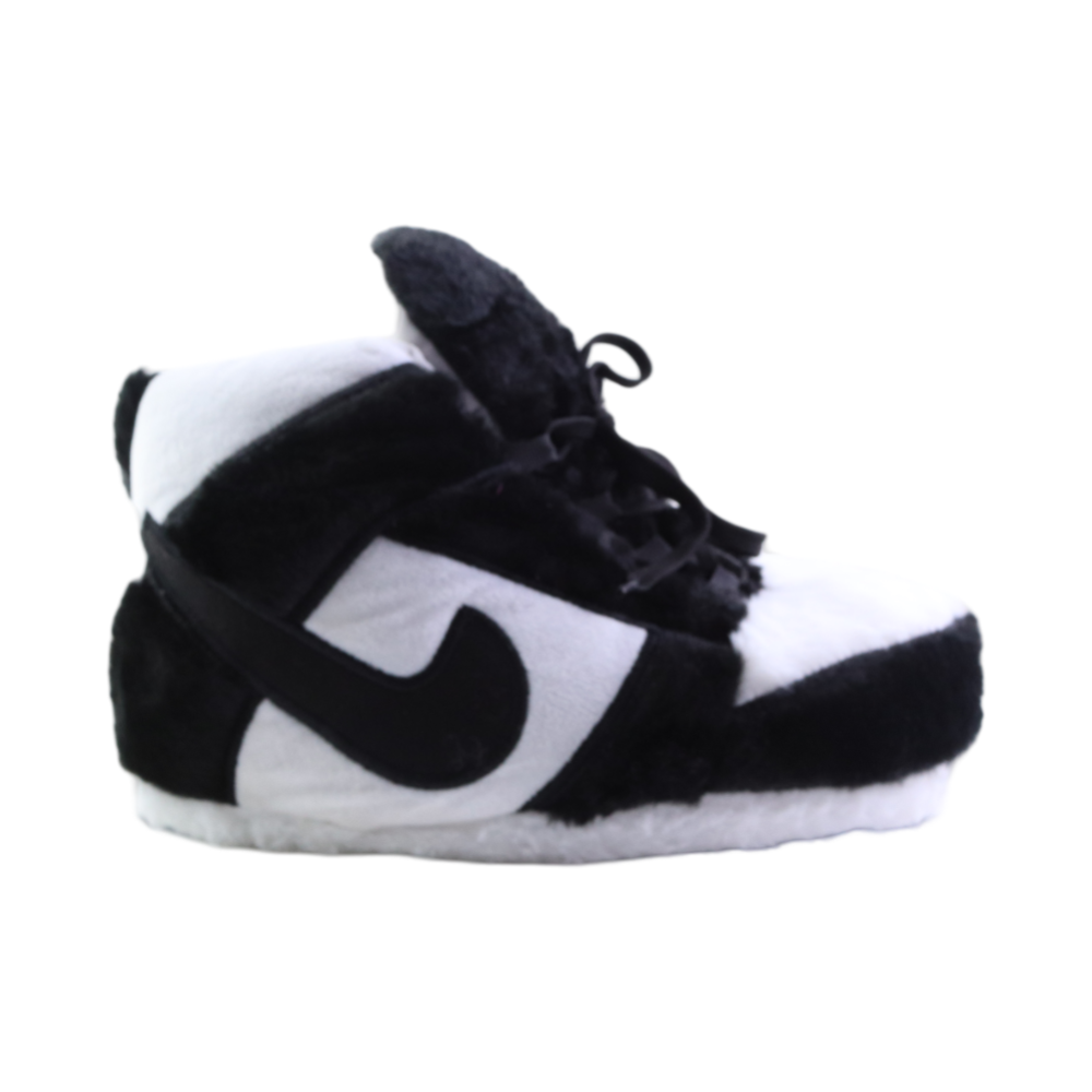 LKJ 1 Black Retro Hi Top Trainer Sneaker Slippers