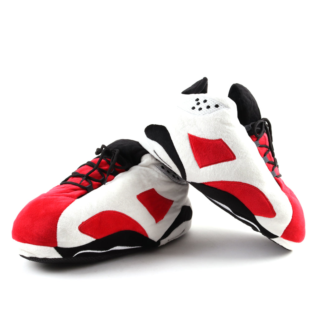 LKJ 6 Retro White Hi Top Trainer Sneaker Slippers