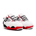 LKJ 4 White Retro Hi Top Trainer Sneaker Slippers