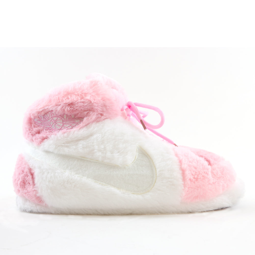 LKJ 1 Retro Pink Hi Top Trainer Sneaker Slippers