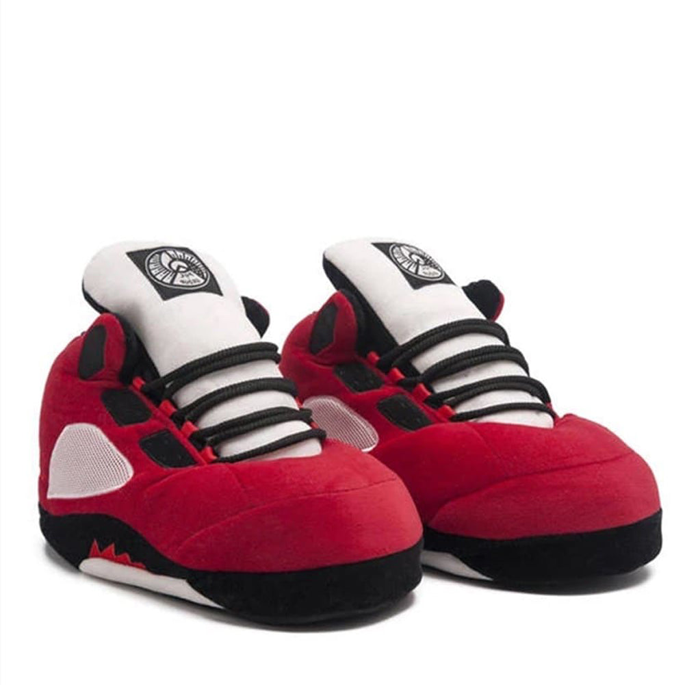 LKJ 5 Retro Hi Top Red Trainer Sneaker Slippers