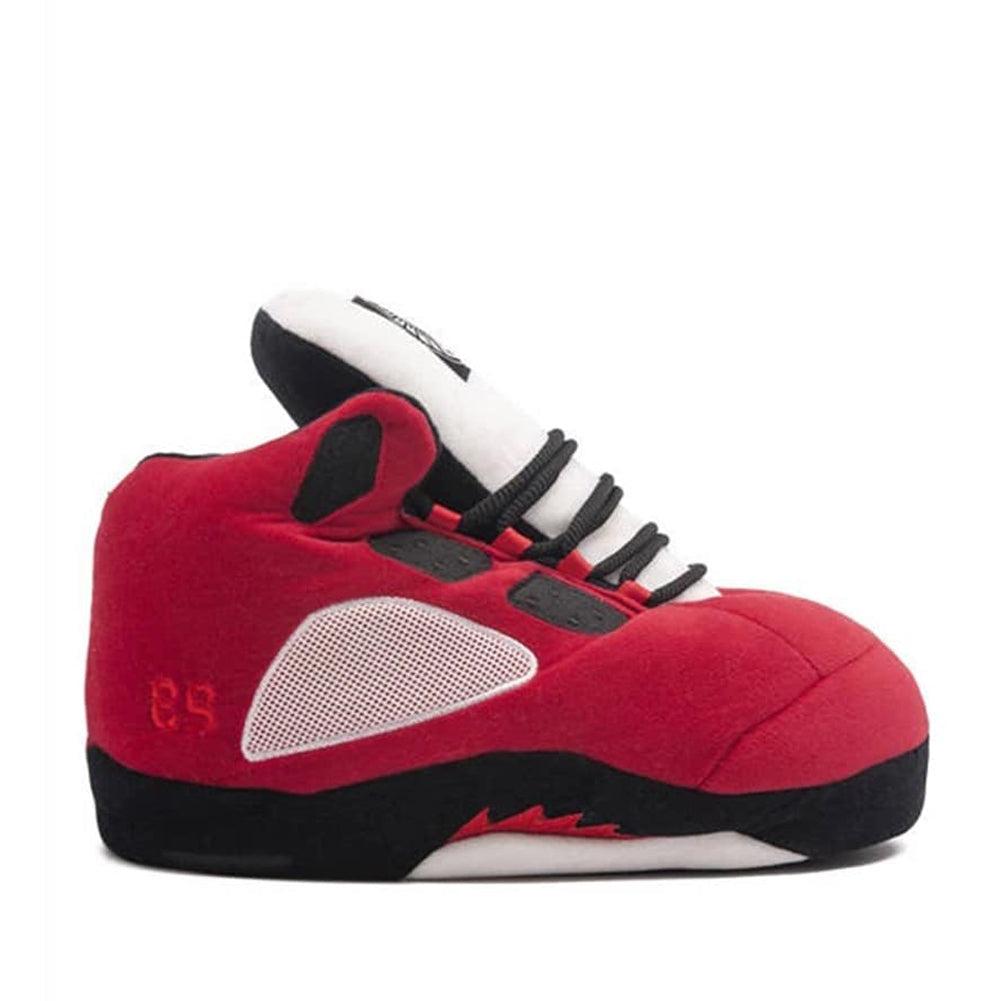 LKJ 5 Retro Hi Top Red Trainer Sneaker Slippers