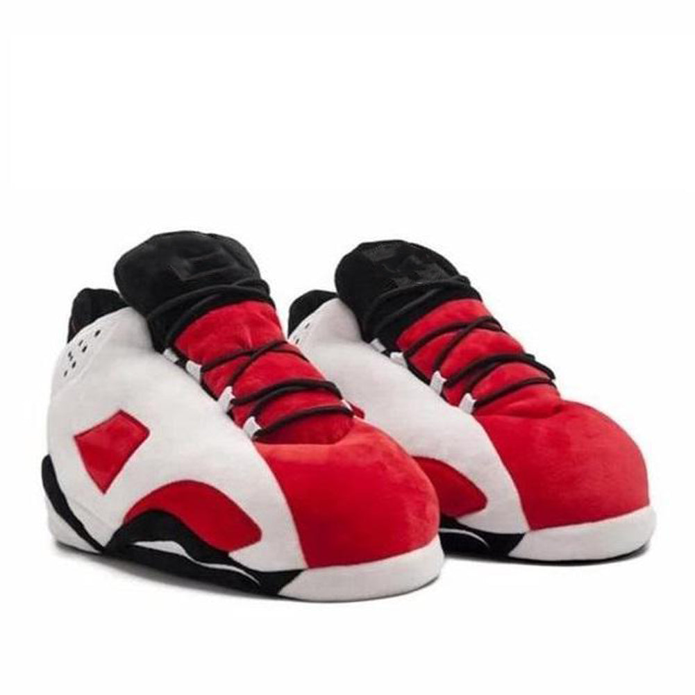 LKJ 6 Retro White Hi Top Trainer Sneaker Slippers